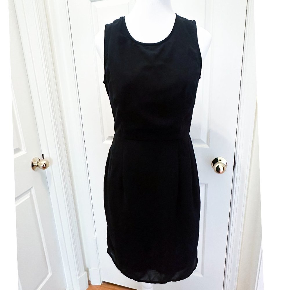 Japna Black Shift Dress / Little Black Dress / Classic Dress Minimalist / Medium